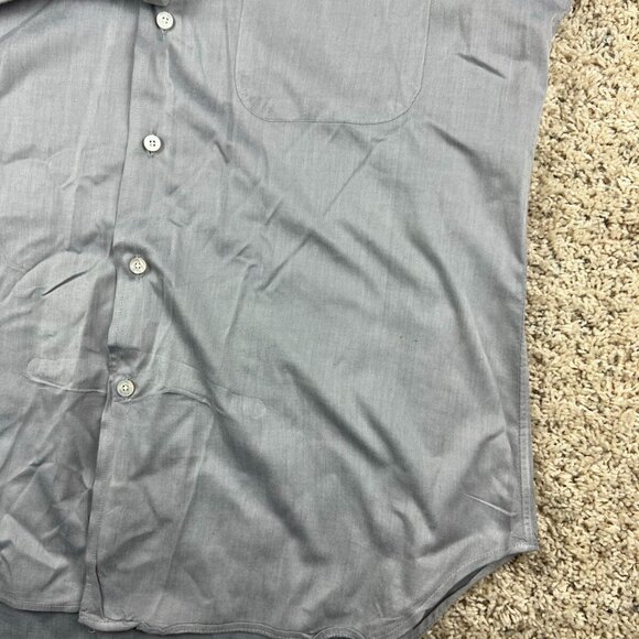 Gitman Bros For Fashion Post Louisville Button Up Shirt 15.5 33 Gray Custom - Picture 4 of 7